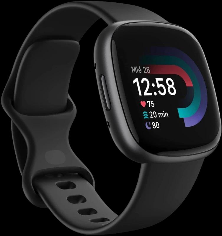 Fitbit Versa 4 Negro - Reloj inteligente con GPS