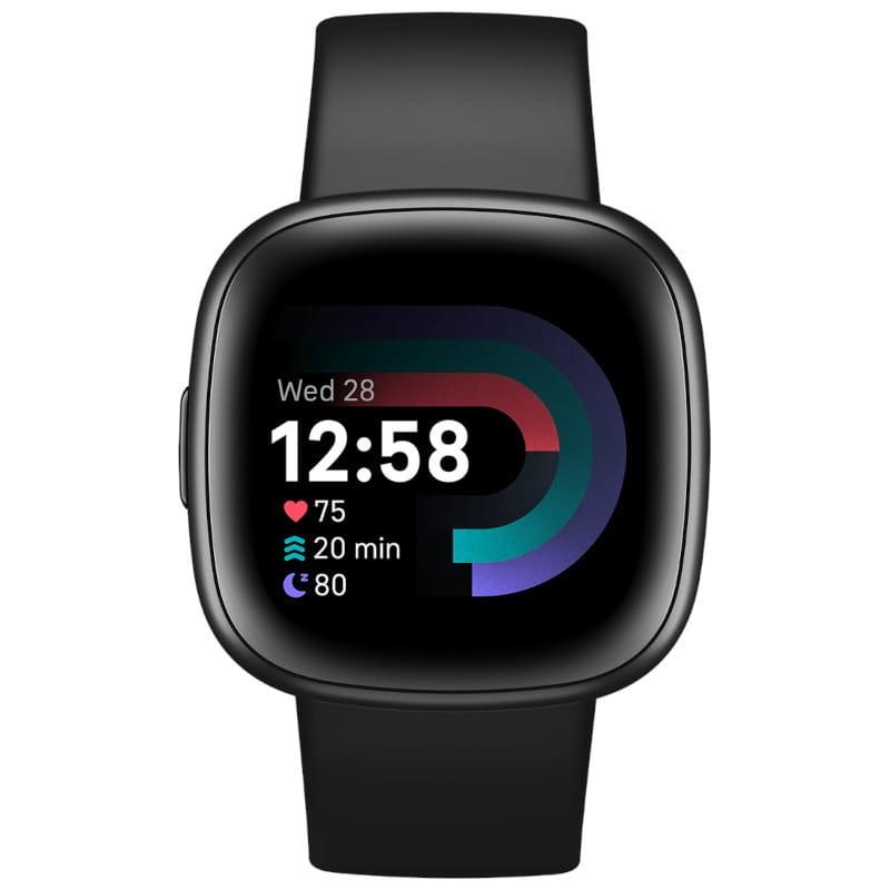 Fitbit Versa 4 Negro Grafito - Reloj Inteligente - Frontal