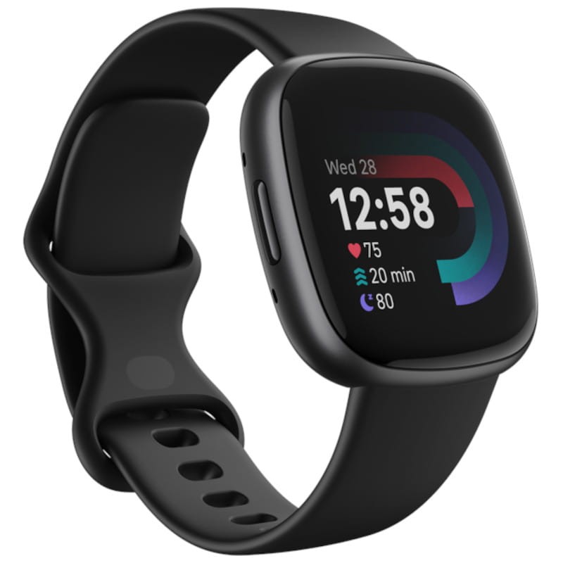 Fitbit Versa 4 Negro Grafito - Reloj Inteligente - Pantalla