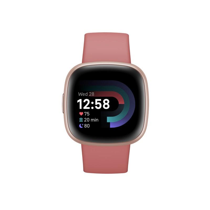 vista frontal del Reloj inteligente Fitbit Versa 4 Rosa