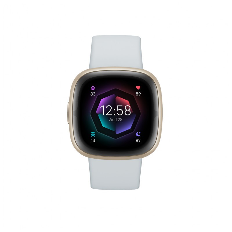 vista frontal del Reloj inteligente Fitbit Sense 2 Oro