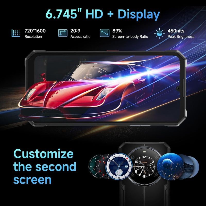 Frontal de Fossibot F109 5G 8GB/256GB Azul Oscuro - Teléfono Móvil