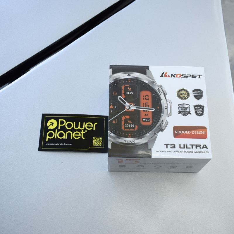Foto caja real del Kospet Tank T3 Ultra Negro - Reloj inteligente
