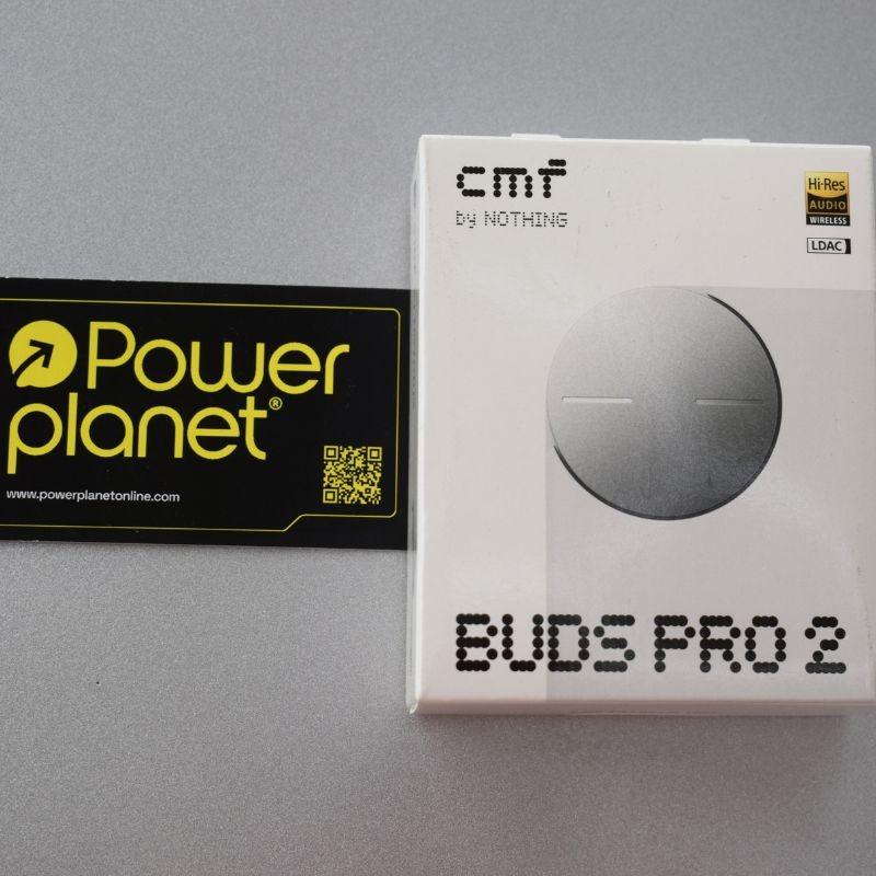Foto caja real de los Auriculares Nothing CMF Buds Pro 2 - Cancelación de ruido (ANC) - Gris Claro