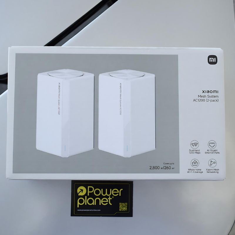 Foto real de la caja del Xiaomi Mesh System AC1200 (Pack x2) 2,4Ghz/5Ghz WiFi 5 Blanco