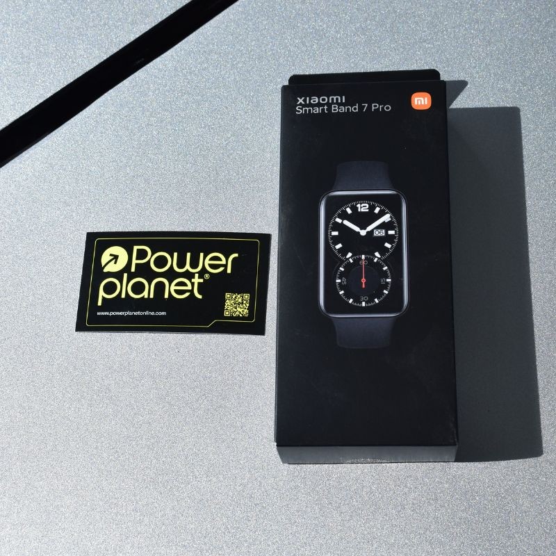 Foto real de la caja del Pulsera de actividad Xiaomi Smart Band 7 Pro Negro