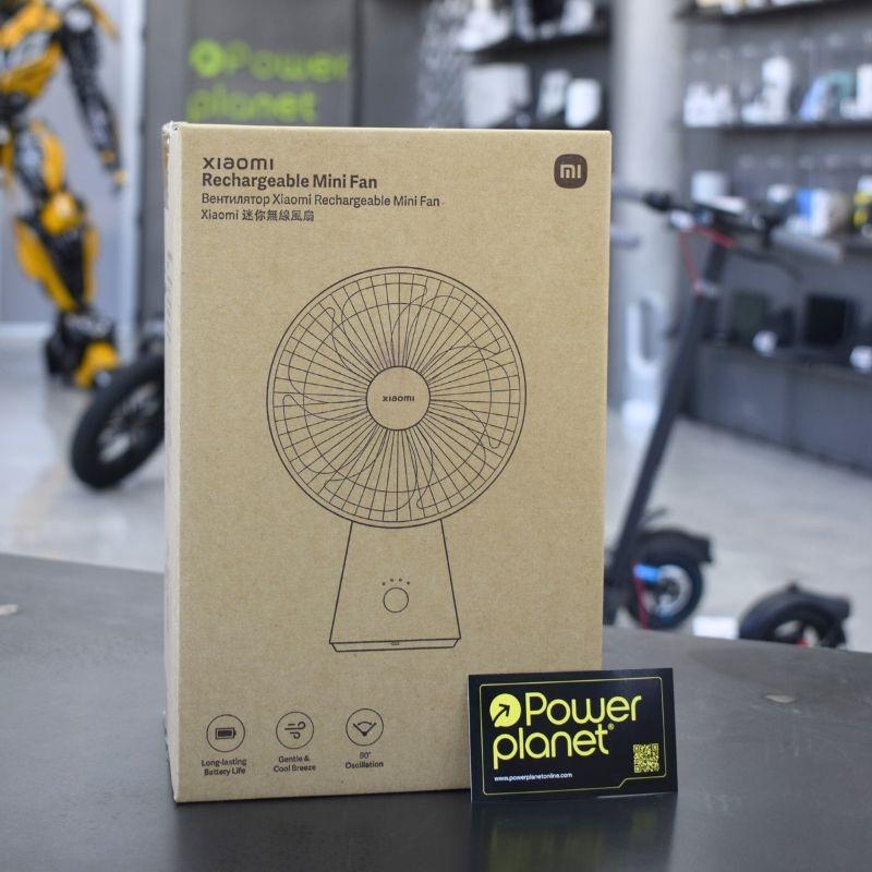 Foto caja real del Xiaomi Rechargeable Mini Fan - Ventilador portátil