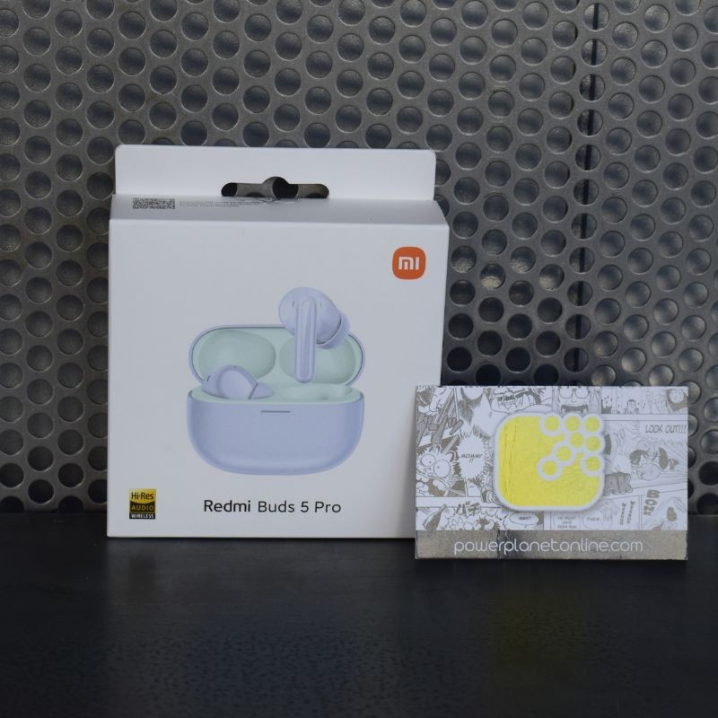 Photo réelle de la boîte des écouteurs sans fil Xiaomi Redmi Buds 5 Pro Violet