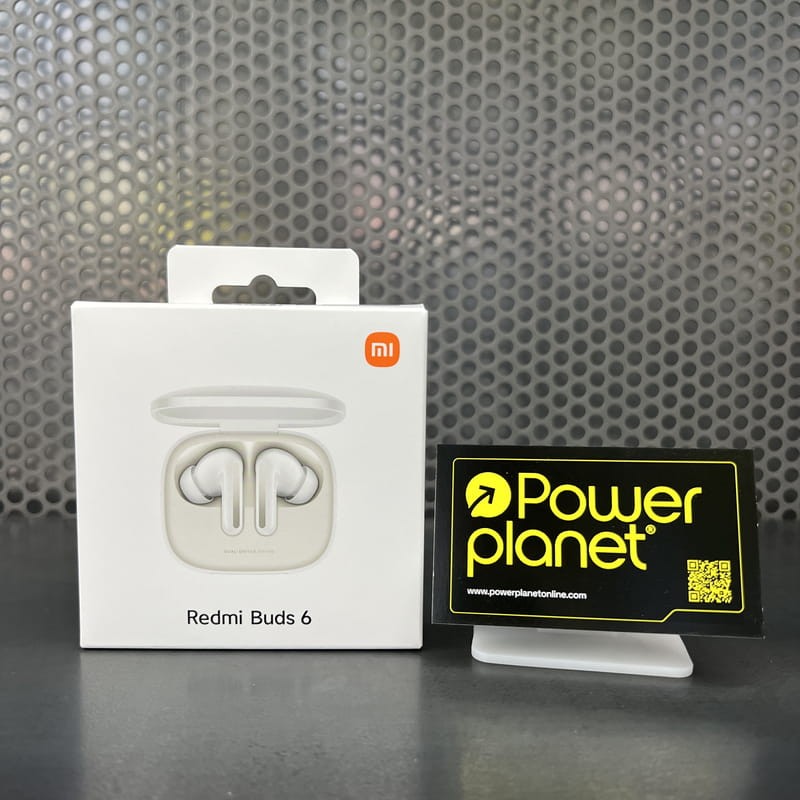 Photo réelle de la boîte des Xiaomi Redmi Buds 6 Blanc avec suppression du bruit (ANC) - Casque Bluetooth