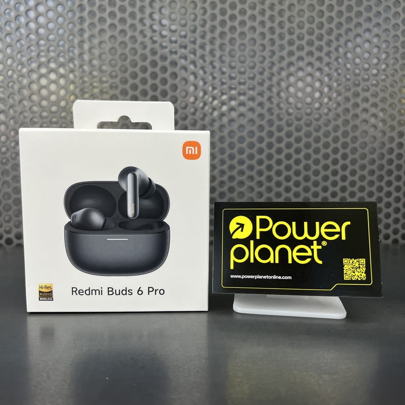 Foto real de la caja de los Xiaomi Redmi Buds 6 Pro Negro con cancelación de ruido (ANC) - Auriculares Bluetooth