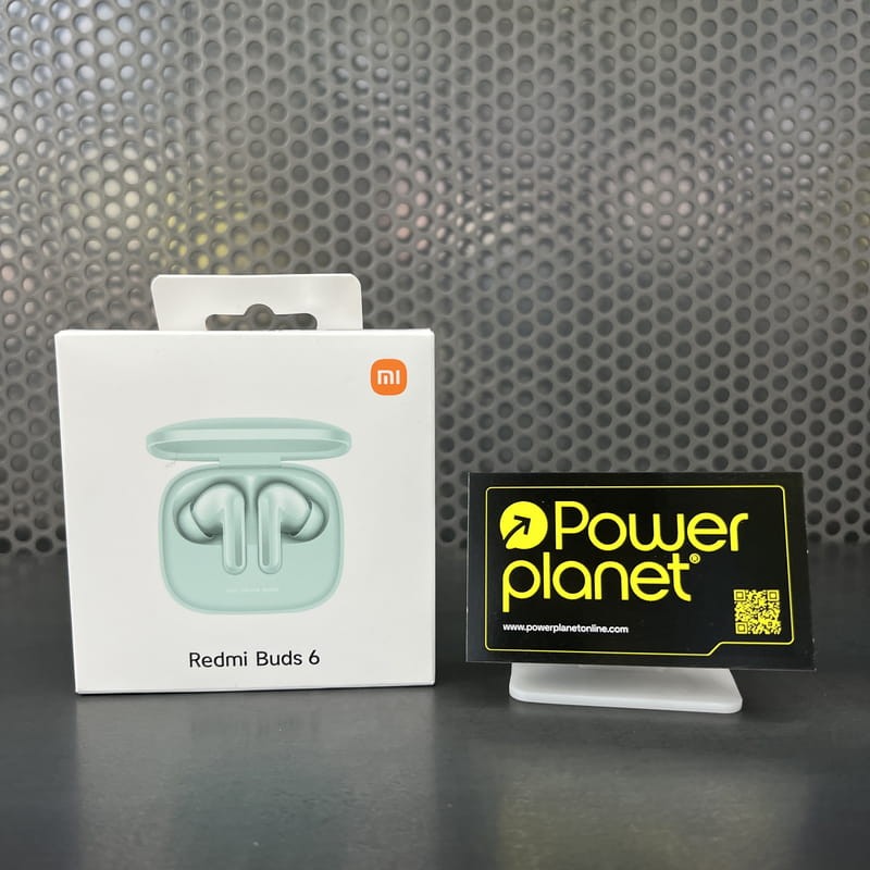 Foto caja real del Xiaomi Redmi Buds 6 Verde con cancelación de ruido (ANC) - Auriculares Bluetooth
