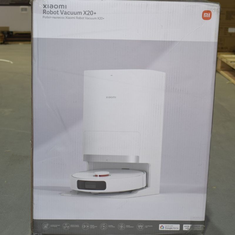 Photo réelle de la boîte du Robot Aspirateur Xiaomi Robot Vacuum X20+ Blanc
