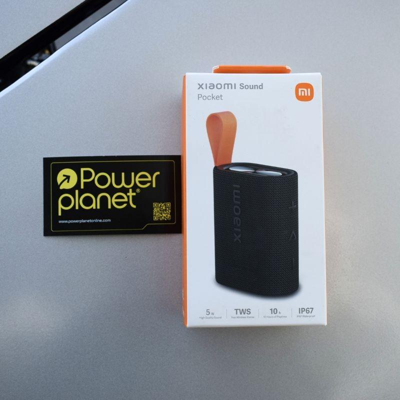 Foto caja real del Altavoz Bluetooth Xiaomi Sound Pocket Negro