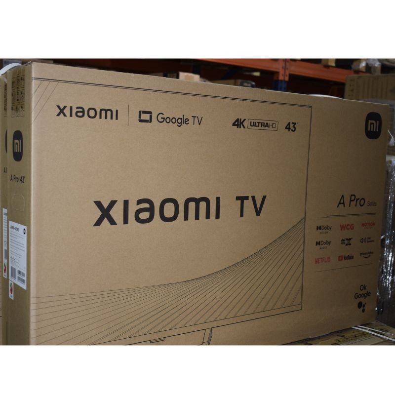 Foto real de la caja del Televisión Xiaomi TV A Pro 2025 de 43 pulgadas