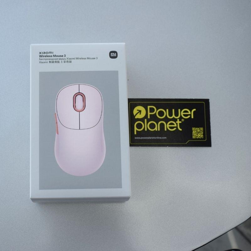 Photo réelle du boîtier de souris sans fil Xiaomi Wireless Mouse 3 Pink - 1200 DPI