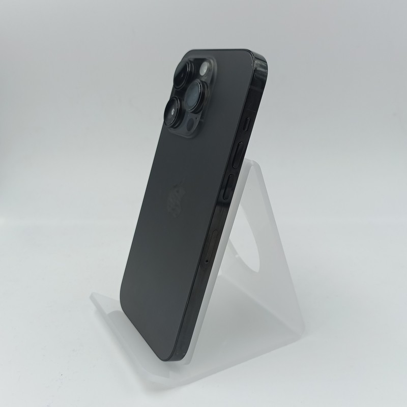 Photo réelle Vue arrière de l'iPhone 14 Pro 128 Go Space Black reconditionné - Excellent état