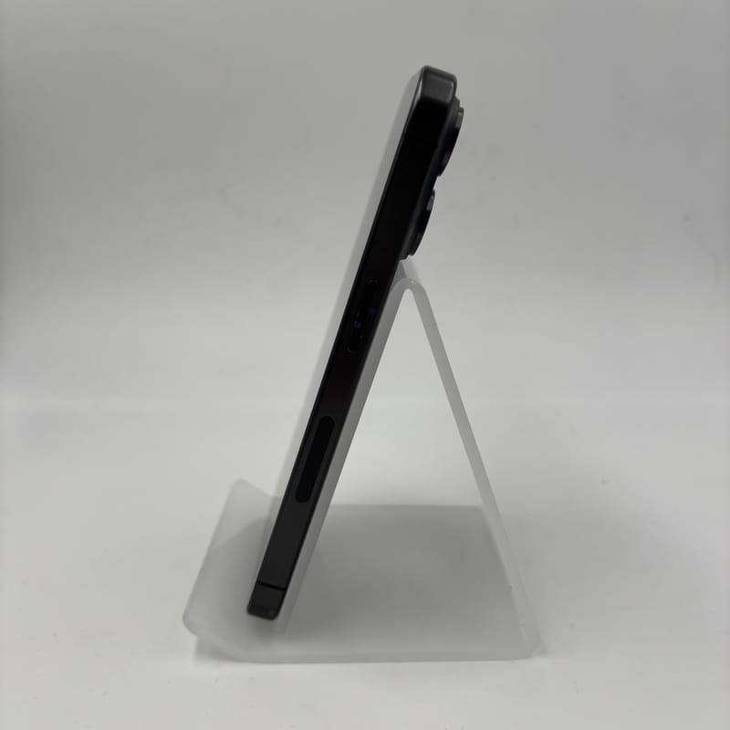 Photo côté gauche de l'iPhone 15 Pro 5G 256 Go Noir Titane Reconditionné - Excellent État