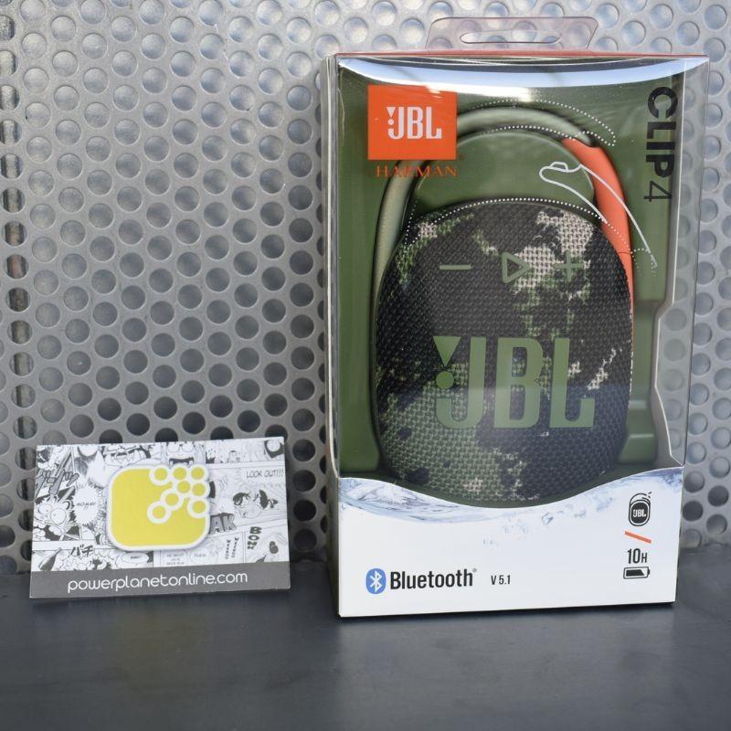 Foto real de la caja del Altavoz Bluetooth JBL Clip 4 Squad