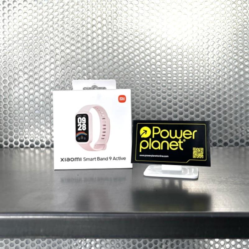 Véritable photo du visage avec la boîte du Xiaomi Mi Smart Band 9 Active Pink - Bracelet d'activité