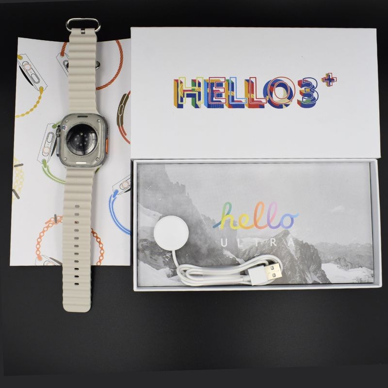 vista trasera del Reloj inteligente Hello Watch 3 Plus Plata