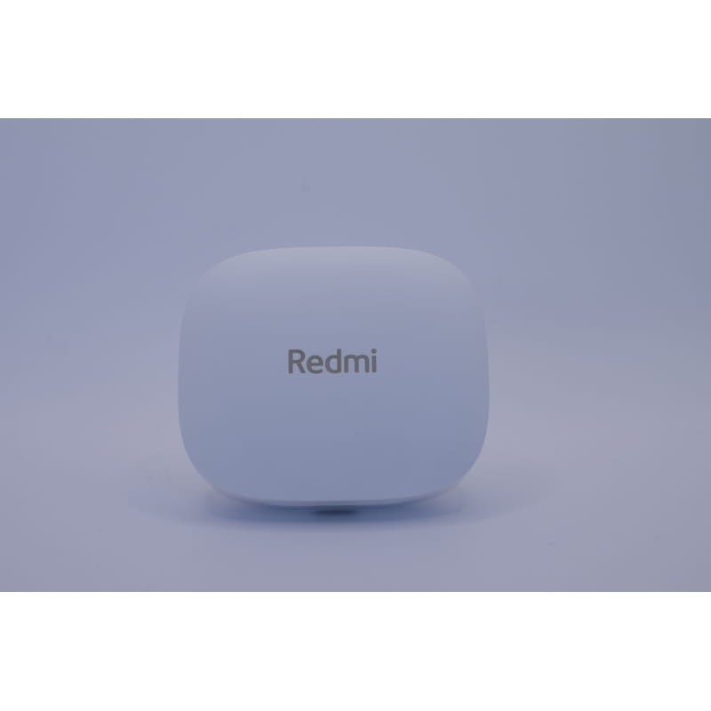 Véritable photo arrière du boîtier de chargement des Xiaomi Redmi Buds 6 Blanc avec suppression du bruit (ANC) - Casque Bluetooth