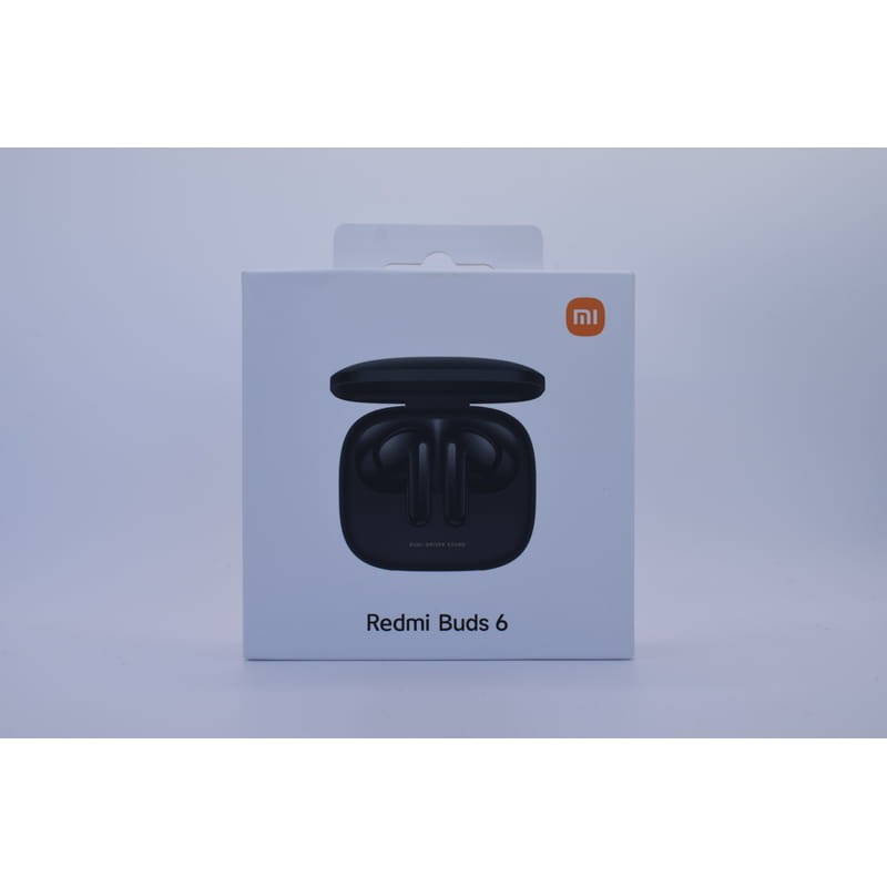 Foto real de la caja de los Xiaomi Redmi Buds 6 Negro con cancelación de ruido (ANC) - Auriculares Bluetooth
