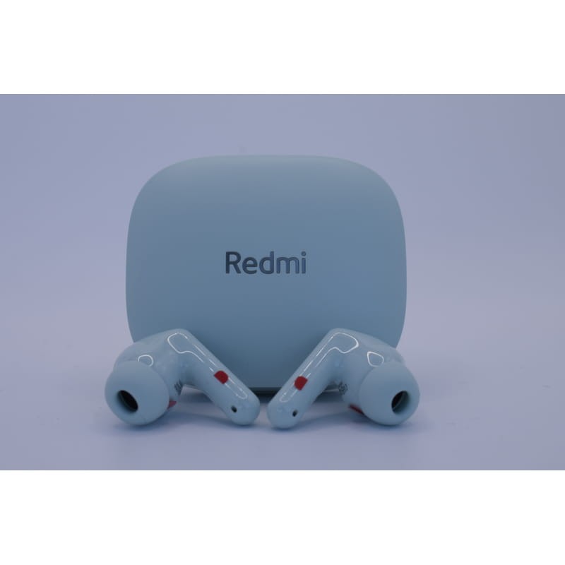 Photo de face avec les Xiaomi Redmi Buds 6 Green avec suppression du bruit (ANC) - Casque Bluetooth