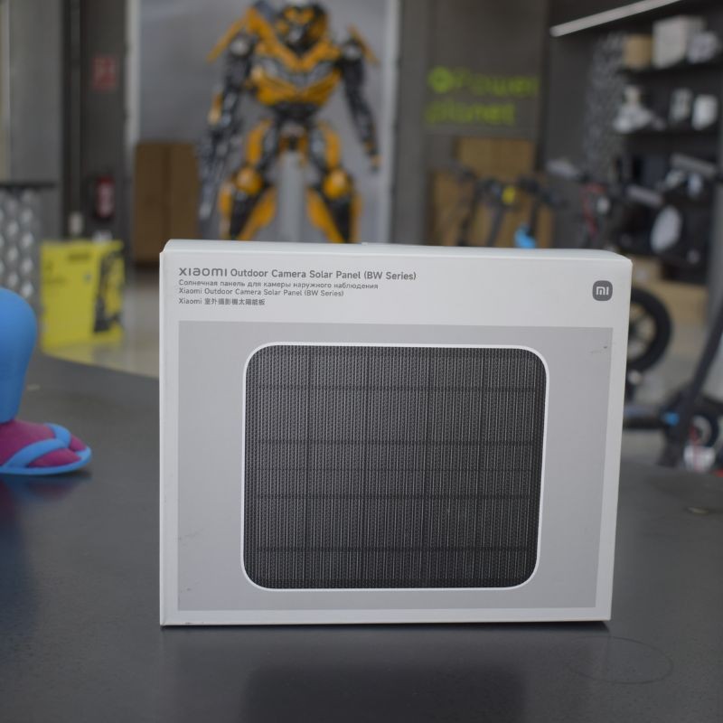 Fotos caja real del Panel solar para Xiaomi Outdoor Camera BW