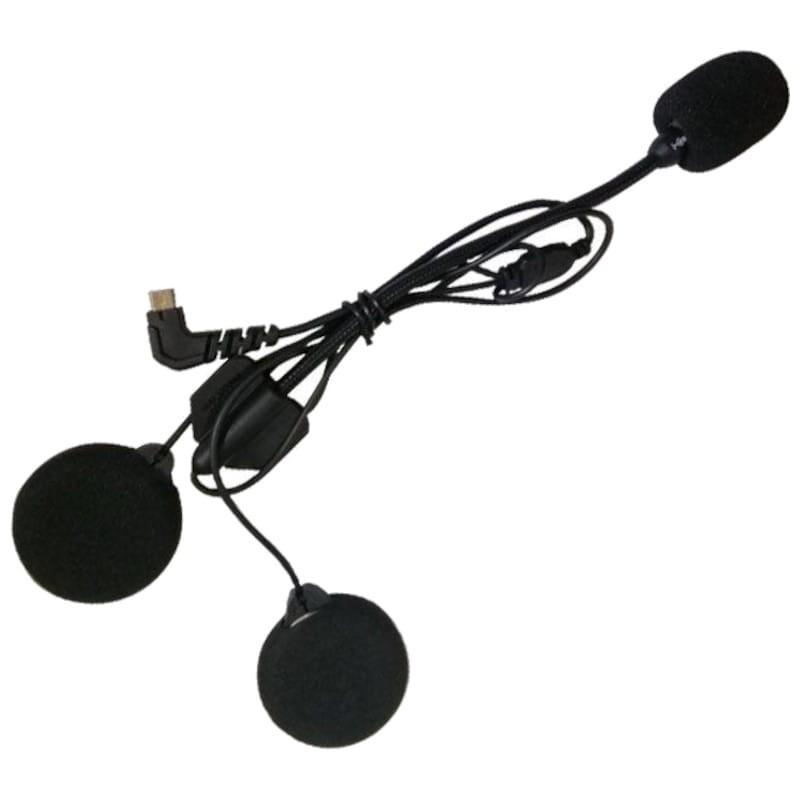 Fones de ouvido para intercomunicador Freedconn D6 Hi-Res com Microfone Preto - Microfone