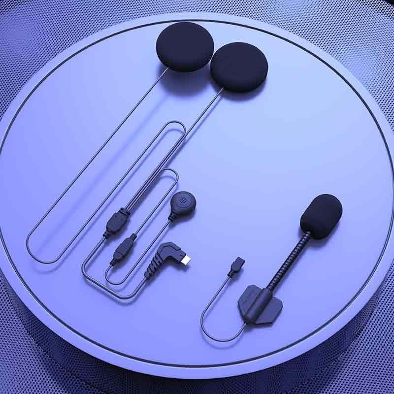 Fones de ouvido para intercomunicador Freedconn D6 Hi-Res com Microfone Preto - Otima qualidade