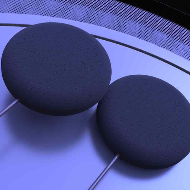 Fones de ouvido para intercomunicador Freedconn D6 Hi-Res com Microfone Preto - Fones de ouvido