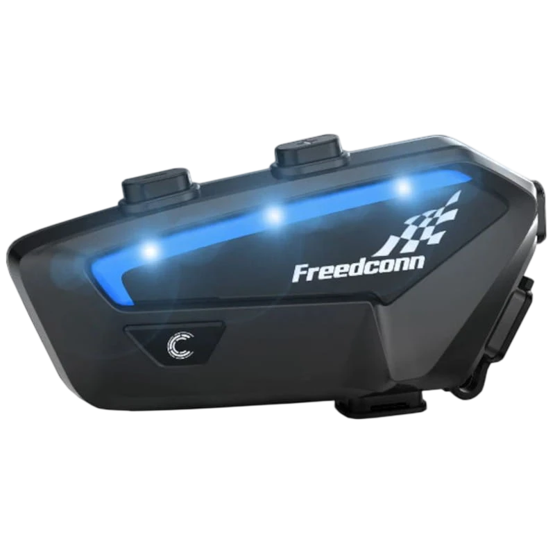 FreedConn FX Mesh 10 conductores conversación simultánea Negro - Intercomunicador para Moto