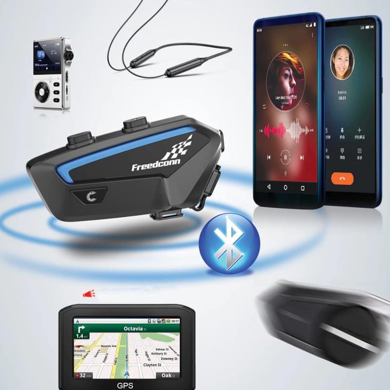 Intercomunicador para Moto FreedConn FX Inalámbrico Bluetooth Negro - Bluetoth