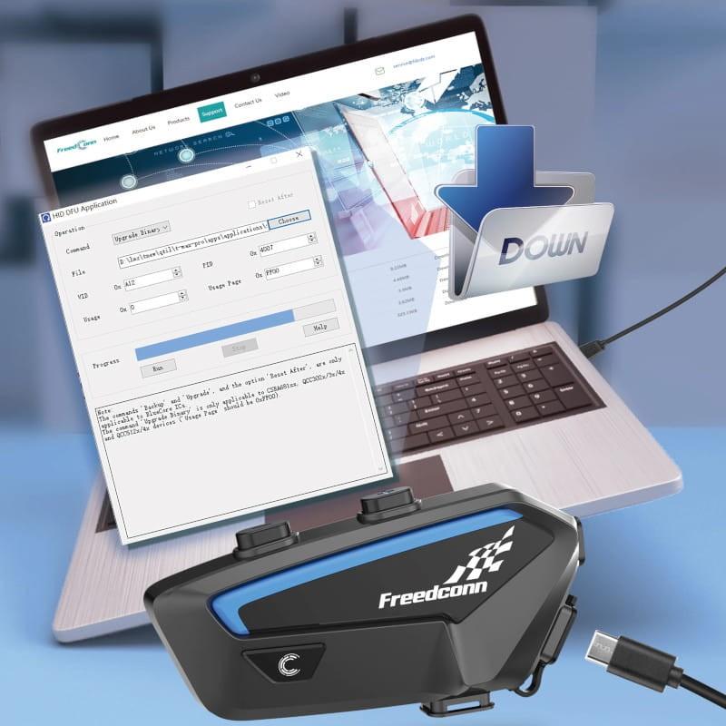 Intercomunicador para Moto FreedConn FX Inalámbrico Bluetooth Negro - APP