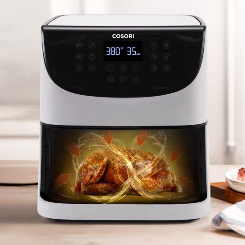 Circulación de Freidora de Aire Cosori Premium Chef Edition 5,5L 1700W Blanco