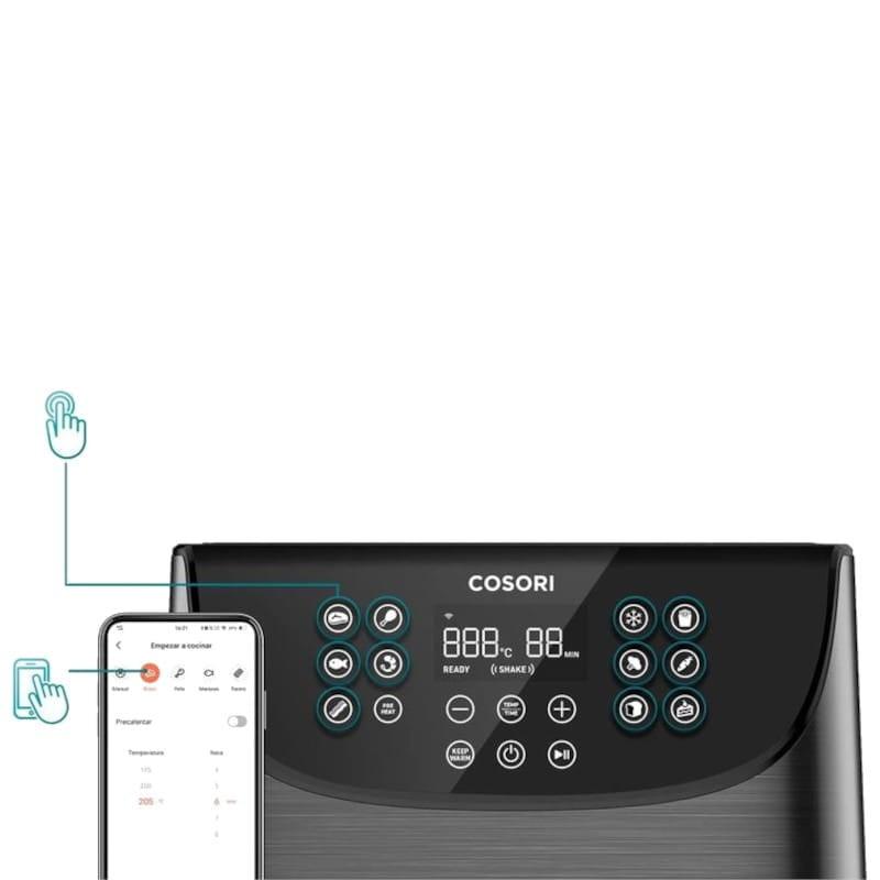 Freidora de Aire Cosori Smart Chef Edition Negro - Control