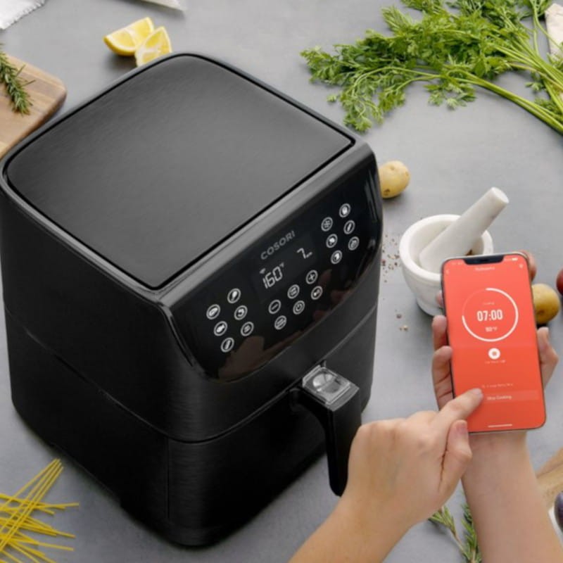 Freidora de Aire Cosori Smart Chef Edition Negro - Desde arriba