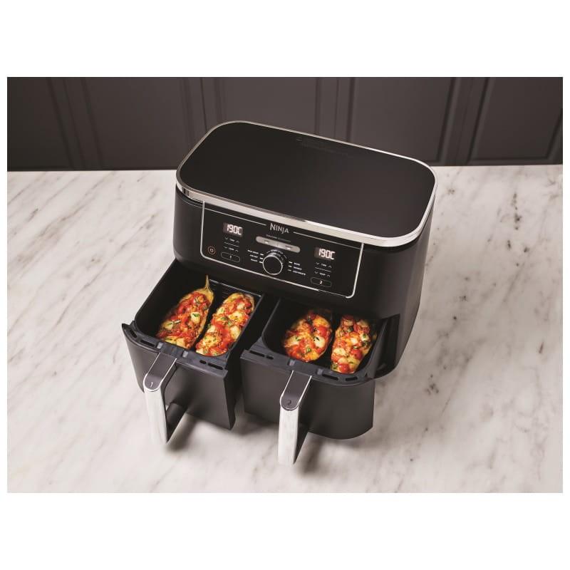 Air Fryer NINJA Dual Zone Foodi MAX AF400EU 9,5L - Com comida