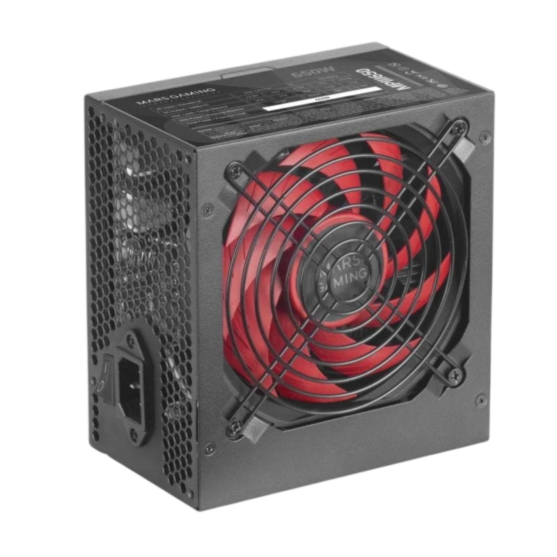 Fuente de alimentación Mars Gaming MPIII650 650W Negro
