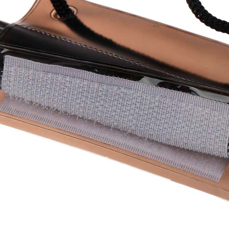 cierre de la Funda Móvil Impermeable Acuática Colgante Universal Púrpura