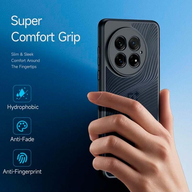 Funda rígida negra Anti-Scratch Shell para Samsung Galaxy S25 Ultra 5G - agarre cómodo