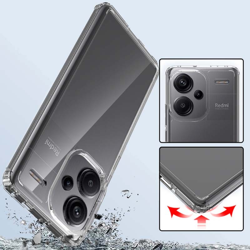 resistencia de la Funda Antigolpes Premium para Xiaomi 13T Acrílico Anti-Amarillo Transparente