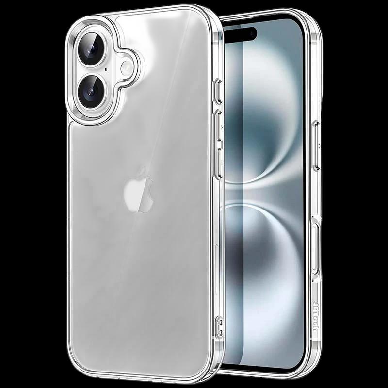 Coque Antichoc Premium pour iPhone 16 Plus 6.7" Acrylique Anti-Jaunissement Transparent