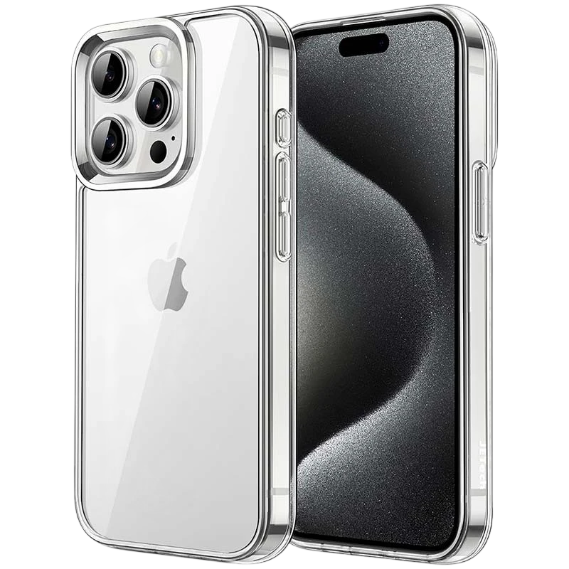 Capa Antichoques Premium para iPhone 16 Pro Max 6.9" Acrílico Anti-Amarelo Transparente