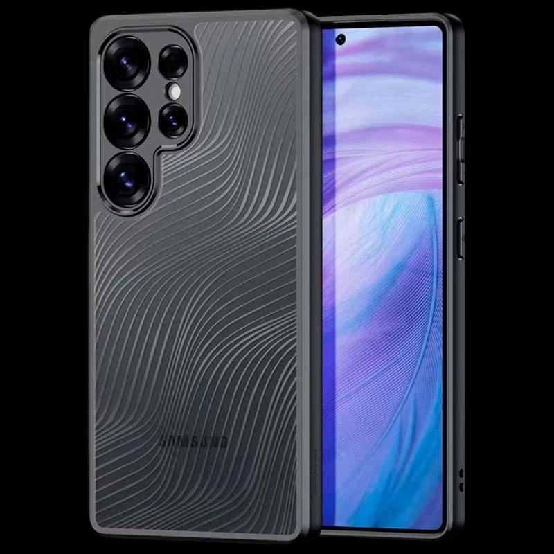 Funda rígida Anti-Scratch Shell Samsung Galaxy S25 Ultra 5G Negro+Transparente