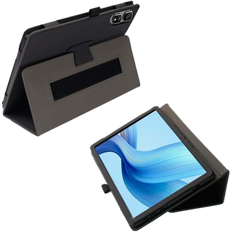 mode support de la Housse Compatible noire pour Blackview Tab 16 Pro