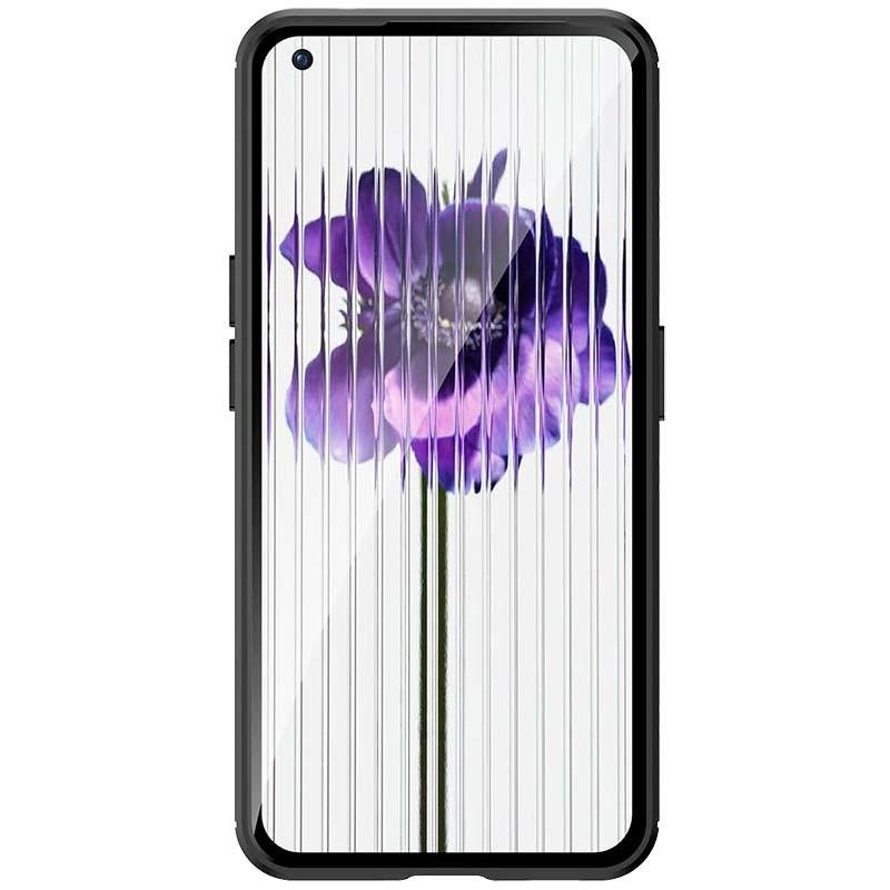 vista frontal de la Funda de silicona Carbon Ultra negra para Nothing Phone 1