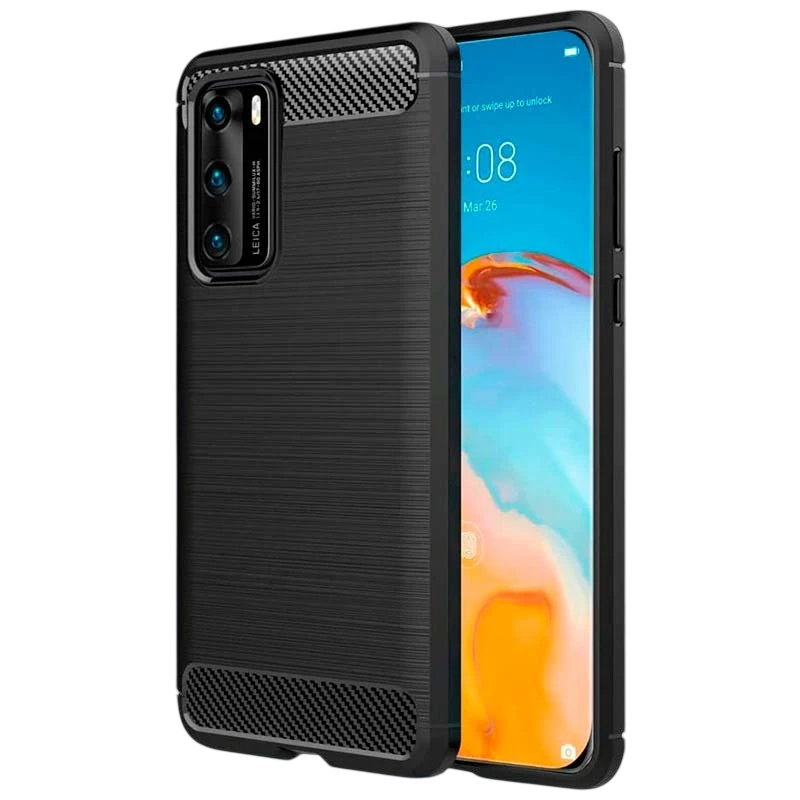 Funda de silicona Carbon Ultra para Huawei P40