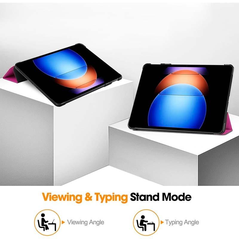 modo soporte de la Funda Compatible morada para Xiaomi Pad 6S Pro 12.4