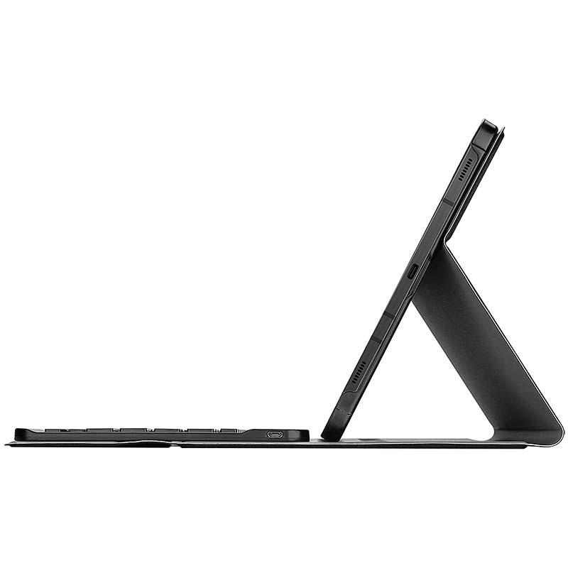 vista lateral de la Funda con Teclado para Samsung Galaxy Tab S7 Plus T970